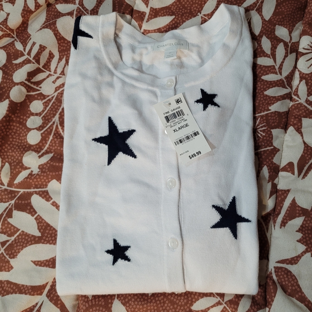 New Chartar Club Woman's size XL cardigan